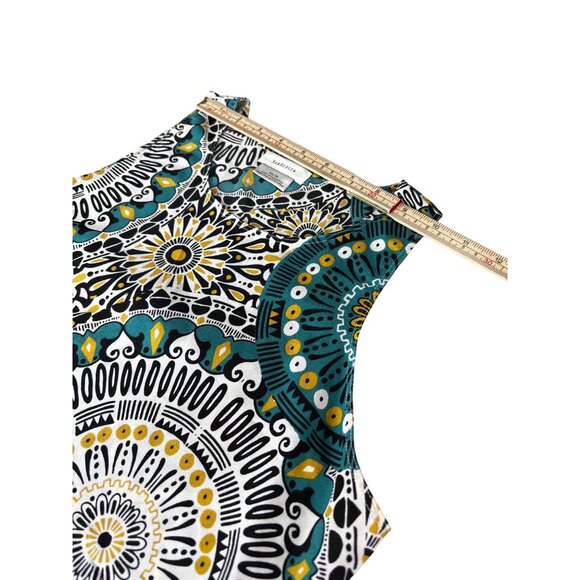 Van Heusen Womens Sleeveless Tank Top XS/TP Multicolor Mandala Print Polyester - Picture 9 of 11